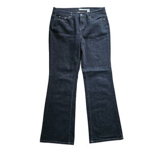 DKNY Jeans Soho Jean Women 14R Dark Wash Indigo‎ Bootcut Flare Denim Y2K Classic